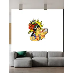 Wallpics White & Yellow Shivji Printed Waterproof Wall Sticker-picture-18