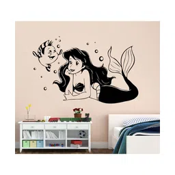 Wallstick Beautiful Mermaid And Fish Wallsticker image 3