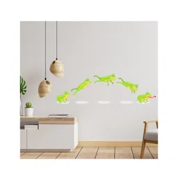 Wallstick Cute Frog Jumping Decorative Vinyl Wallsticker-picture-17