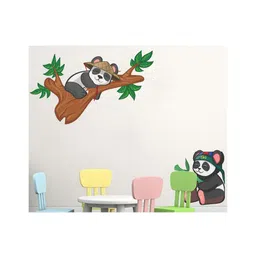 Wallstick Cute Panda with Tree wall sticker Vinyl image 3