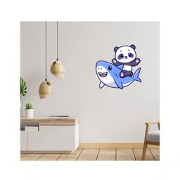 Wallstick Cute Shark and Panda Decorative Vinyl Wallsticker-picture-19