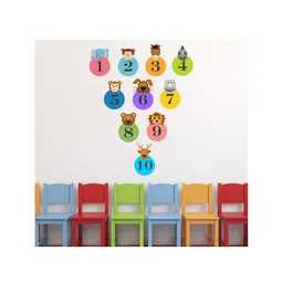 Wallstick Happy Animals with Numbers wall sticker Vinyl-picture-17