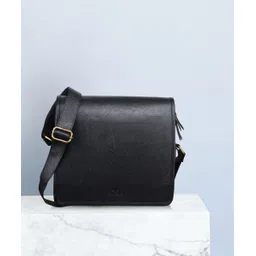 walrus Men Black Messenger Bag - Extra Spacious-picture-13