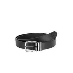 Walrus Men Black Solid Leather Formal Belt-picture-26
