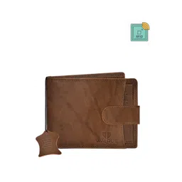 Walrus Men Brown Premium Genuine Leather Two-Fold Wallet With RFID Protection-picture-34
