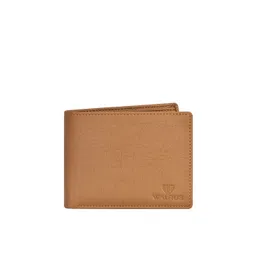 Walrus Men Tan Textured Ecofriendly Vegan Leather Two-Fold Wallet-picture-35