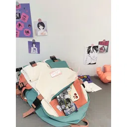 WALSON Women Colourblocked Backpack image 5