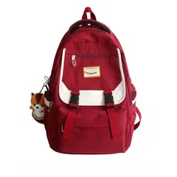 WALSON Women Solid Korean Laptop Backpack image 3