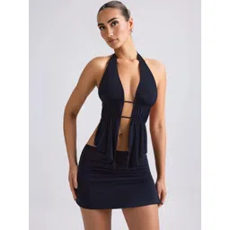 WANQUILA Halter Neck Peplum Top-picture-29