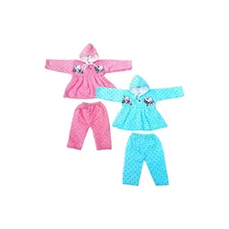 waokid Girls Printed Tunic with Pyjamas-picture-35