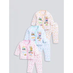 waokid Unisex Kids Printed T-shirt with Pyjamas-picture-53