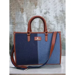 Warbler Women Colourblocked Shopper Tote Bag-picture-18