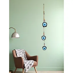 WARMINGO DE Blue & WhiteEvil Eye Bells Wall Hangings-picture-16