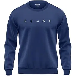 warriorworld Men's Relax Fit 100% Cotton Sweatshirt | Urban Crewneck Pullover | Soft Fabric | Ribbed Hem & Cuffs | Minimalist Streetwear Style-picture-18