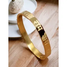 WATCHSTAR Unisex Gold-Plated Stainless Steel Enamelled Kada Bracelet-picture-22