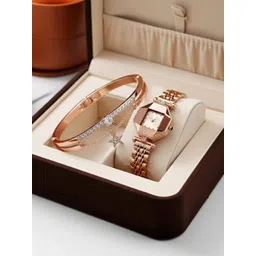 WATCHSTAR Women Dial & Bracelet Style Straps Analogue Watch Angle copper&Star BraceletW-picture-11