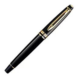 Waterman Expert Blue Roller Ball Pen Gold Trim Mars Black Body Color, 9000017132-picture-23