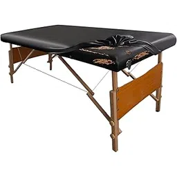 Waterproof Massage Table Cover Wipeable Massage Bed Cover, High Elasticity Black Massage Table Cover Protector for 6FT Rectangular Massage Table, Reusable Massage Table Covers Washable Fitted-picture-54