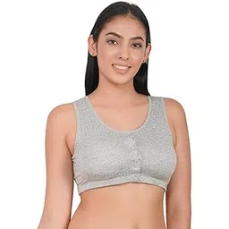 wave fashion Maternity Nursing Bra for Women | Seamless Wirefree Cotton Blend Breastfeeding Bra with Front Open Button & Adjustable Straps-picture-34