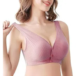 wave fashion Nursing Bras for Breastfeeding Cotton Wireless Maternity Bra Seamless Support Front Snap Padded Bralettes-picture-25
