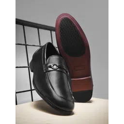 WAVE WALKER Men Tinny Textured Leather Horsebit Loafers-picture-24