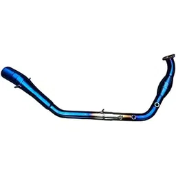 Way2gmart R15 V3/V4/M/MT 15 BS4/6 BEND PIPE WITH catalytic converter titanium blue color-picture-29