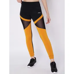 WAYLENE Colourblocked Dry Fit Slim-Fit High-Waisted Tights-picture-41