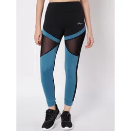 WAYLENE Colourblocked Dry Fit Slim-Fit High-Waisted Tights-picture-35