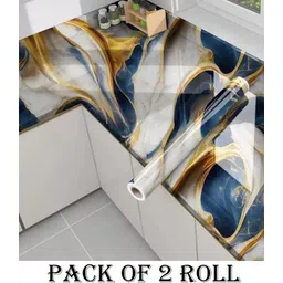 wdize 400 cm Self Adhesive Shining Marble Foil Waterproof Sticker 2 Roll For Kitchen Self Adhesive Sticker-picture-28