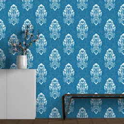 we kreate Decorative Blue Wallpaper image 3