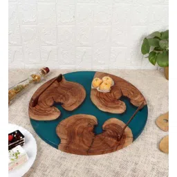 we wood Blue Wood Handcrafted Appetizer Platter-picture-37