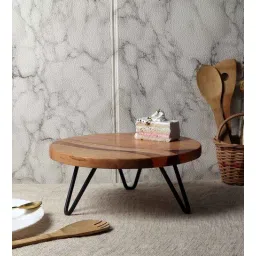 we wood Brown Wood Handcrafted Cake Stand-picture-13