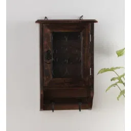 weald heritage Big Almirah Cabinet Brown Wood Key Holder-picture-30