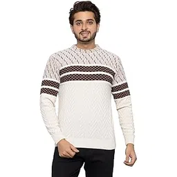 wear lusso Men Round Neck Full Sleeve Printed Woolen Sweaters for Winter | Stylish Winter Wear-picture-51
