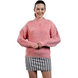wear lusso Women’s 100% Wool Pullover Sweater | Full Sleeve Relaxed Fit Winter Wear | Stylish & Comfortable Sweater for Cold Weather-picture-24