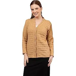 wear lusso Women’s Button-Down Cardigan – Classic V-Neck Knit Sweater with Textured Cable Design | Cozy Long Sleeve Knitwear for Casual & Office Wear-picture-17