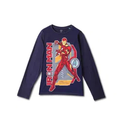 Wear Your Mind Boys Avengers Printed Applique T-shirt-picture-41