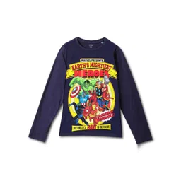 Wear Your Mind Boys Avengers Printed Applique T-shirt-picture-50