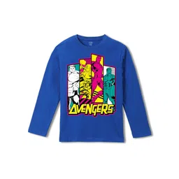 Wear Your Mind Boys Avengers Printed Pure Cotton Applique T-shirt-picture-14