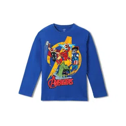 Wear Your Mind Boys Avengers Printed Pure Cotton Applique T-shirt-picture-21