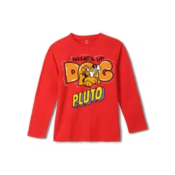 Wear Your Mind Boys Mickey Mouse Printed Pure Cotton Applique T-shirt-picture-37