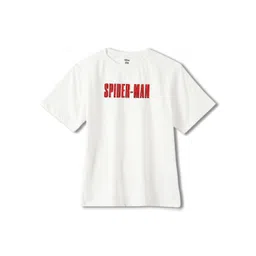 Wear Your Mind Boys Spider-Man Graphic Printed Round Neck Cotton Oversized T-shirt-picture-14