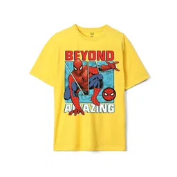 Wear Your Mind Boys Superman Printed Loose Cotton T-shirt-picture-25