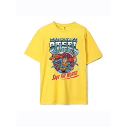 Wear Your Mind Boys Superman Printed Oversized Pure Cotton T-shirt-picture-29