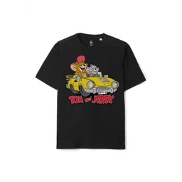 Wear Your Mind Boys Tom & Jerry Printed Pure Cotton Loose T-shirt-picture-31