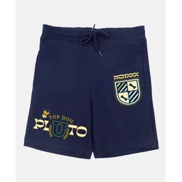 Wear Your Mind Cotton Knit Disney Featuring Pluto Printed Shorts - Navy Blue-picture-16