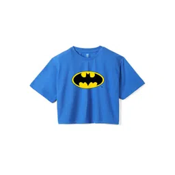 Wear Your Mind Girls Graphic Printed Pure Cotton Boxy T-shirt-picture-31