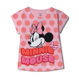 Wear Your Mind Girls Mickey Mouse Printed Round Neck Top-picture-15