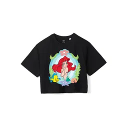 Wear Your Mind Girls Printed Pure Cotton Boxy T-shirt-picture-19