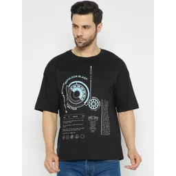 Wear Your Mind Men Avengers Printed Pure Cotton Raw Edge T-shirt-picture-20